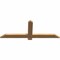 Ekena Millwork Eugene Smooth Timber Gable Bracket, Western Red Cedar, 48"W x 18"H x 1 1/2"D x 3 1/2"F, 9/12 Pitch GBW048X18X0204EUG00SWR - alternate 5